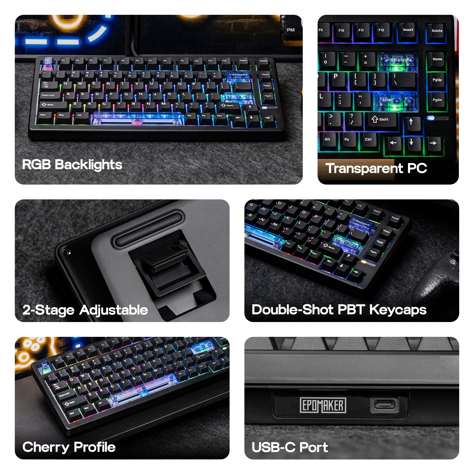 Epomaker He80 75 Qwerty Us Layout HotSwap Gasket Wired 3 | PricZone Epomaker He80 75 Qwerty Us Layout Hot Swap Gasket Wired 3 | PricZone