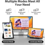 FHD 1080P Portable Monitor with Smart Cover and Dual 5 | PricZone