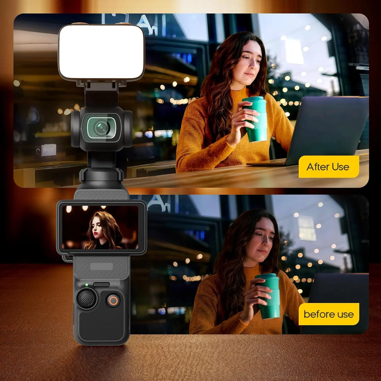 DJI Osmo Pocket 3 Rechargeable Fill Light with Color 13