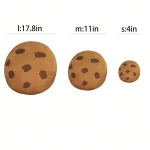 1Pc Chocolate Chip Cookie Shaped Pillow Cute Plush Style 2 | PricZone