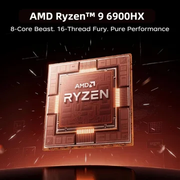 Acemagic 16Inch Laptop Amd Ryzen 9 6900Hx 16Gb Lpddr5 512Gb 2