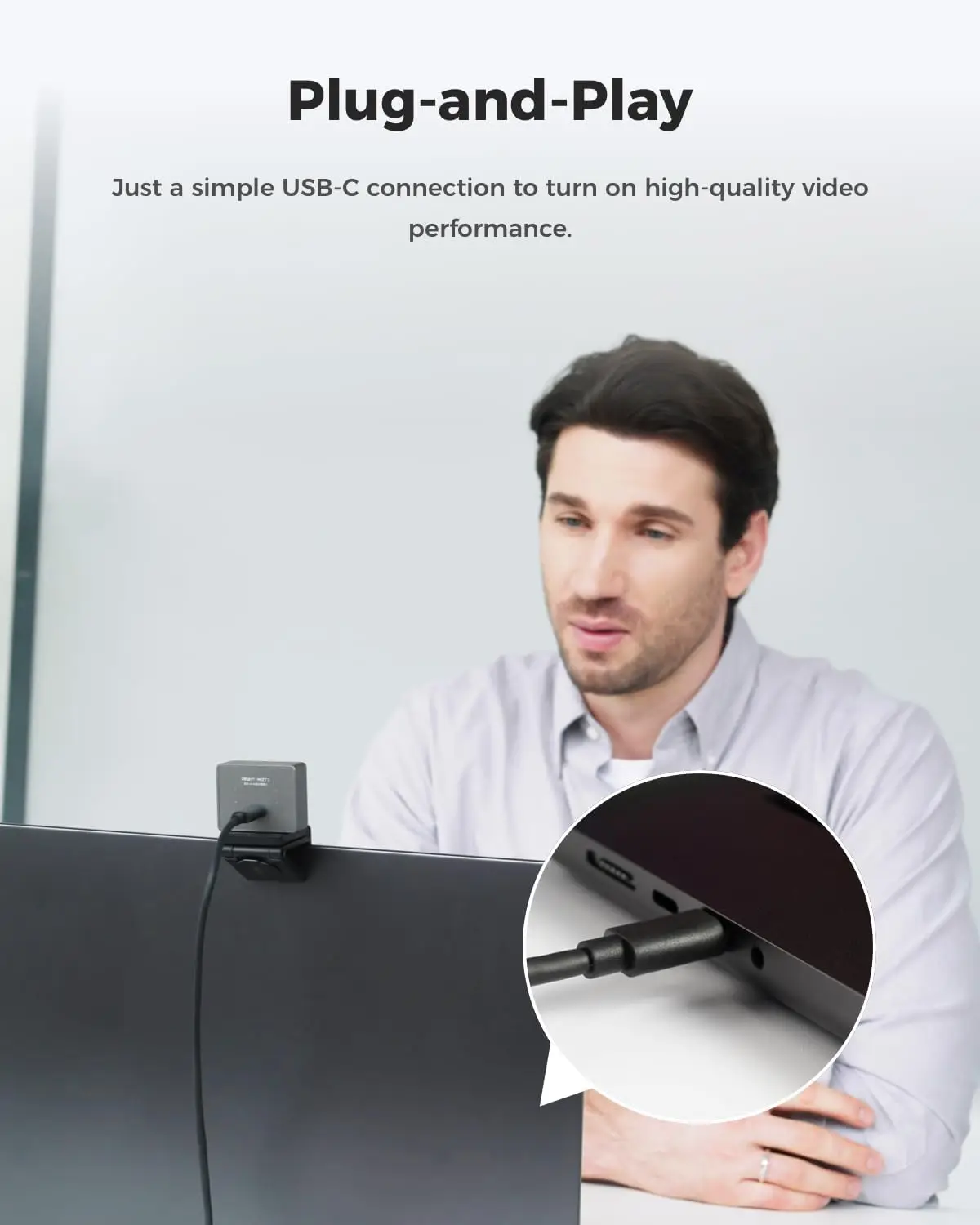 4K Webcam with 1/2" Sensor Ai Framing Autofocus Beauty 11