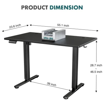 Jhk Ergonomic Electric Standing Desk Height Adjustable 2