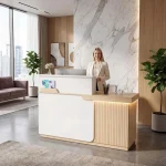 LED Illuminated 63 Reception Desk with Lockable Drawer 4 | PricZone LED Illuminated 63 Reception Desk with Lockable Drawer 4 | PricZone