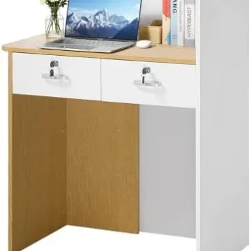5 Inch Modern Office Reception Desk with LED Lighting and 2 1 | PricZone