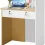 5 Inch Modern Office Reception Desk with LED Lighting and 2
