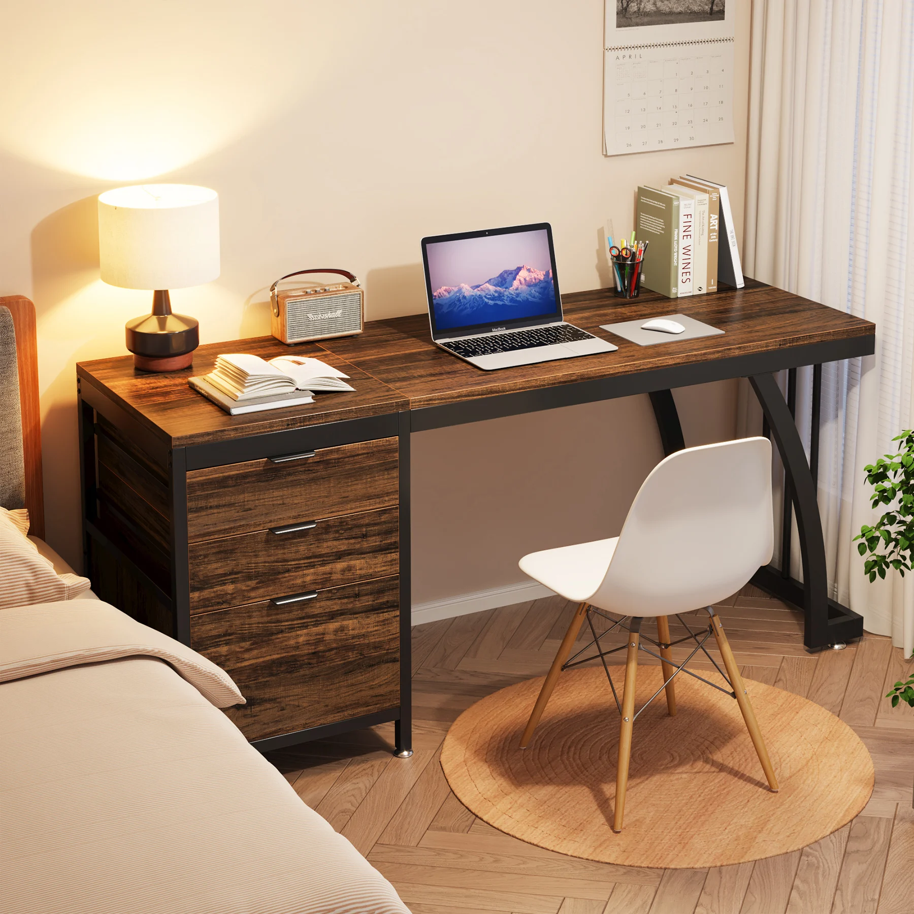 Tribesigns Computer Desk with 3 Reversible Drawers 5 | PricZone Tribesigns Computer Desk with 3 Reversible Drawers 5 | PricZone