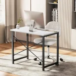 Modern Compact Computer Office Desk with Metal Frame 3 | PricZone
