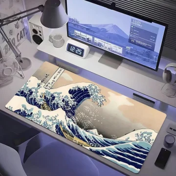 Xxl Large Gaming Desk Mat with Non-Slip Base and Smooth 2