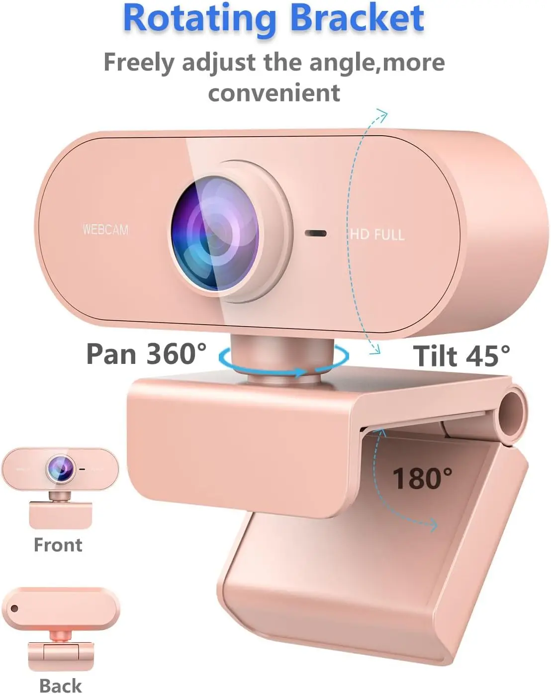 1080P Hd Webcam for PC Laptop Desktop Mac with Microphone 10