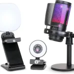 1080P Streaming Kit with Webcam Mic and LED Light 1 | PricZone 1080P Streaming Kit with Webcam Mic and LED Light 1 | PricZone