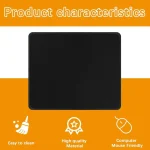 Pack of Black Mouse Pads with Stitched Edges 102X83 Inches 5 | PricZone