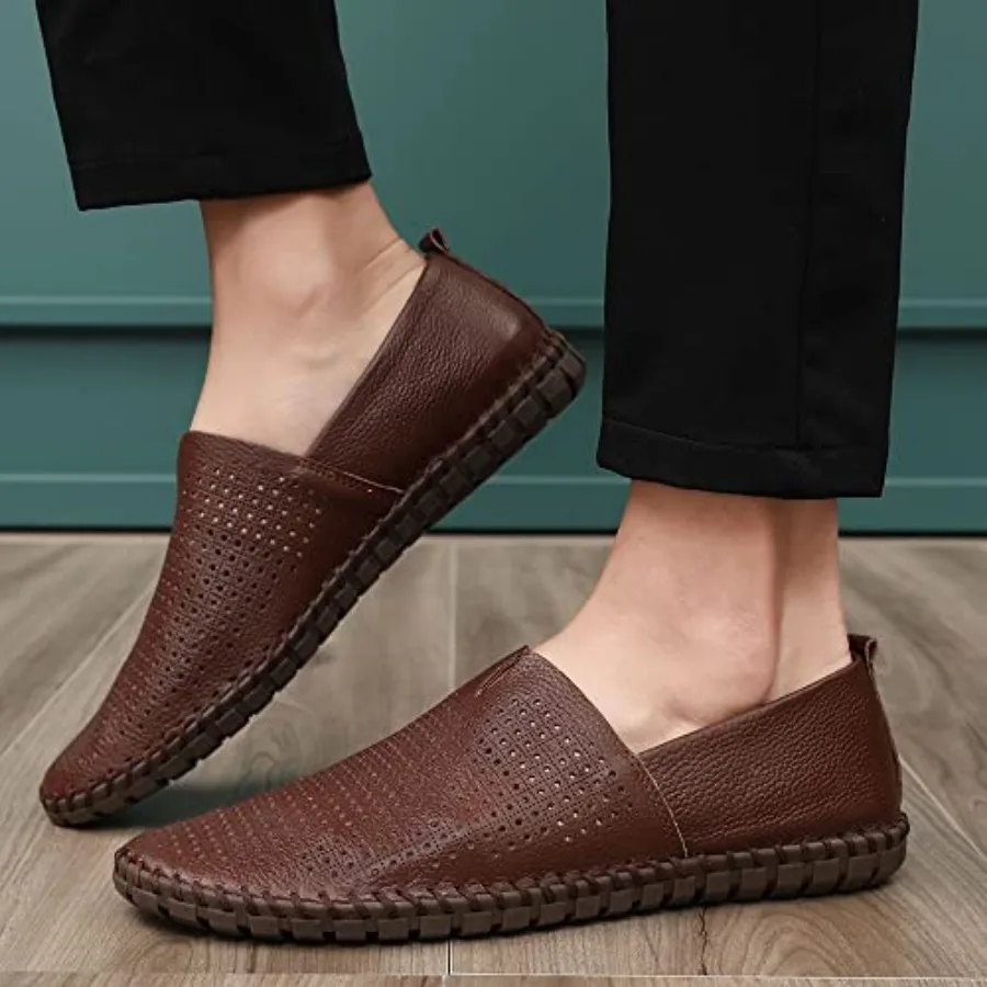 Genuine Leather Loafer Shoes Slip On Soft Walking 6 | PricZone Genuine Leather Loafer Shoes Slip On Soft Walking 6 | PricZone