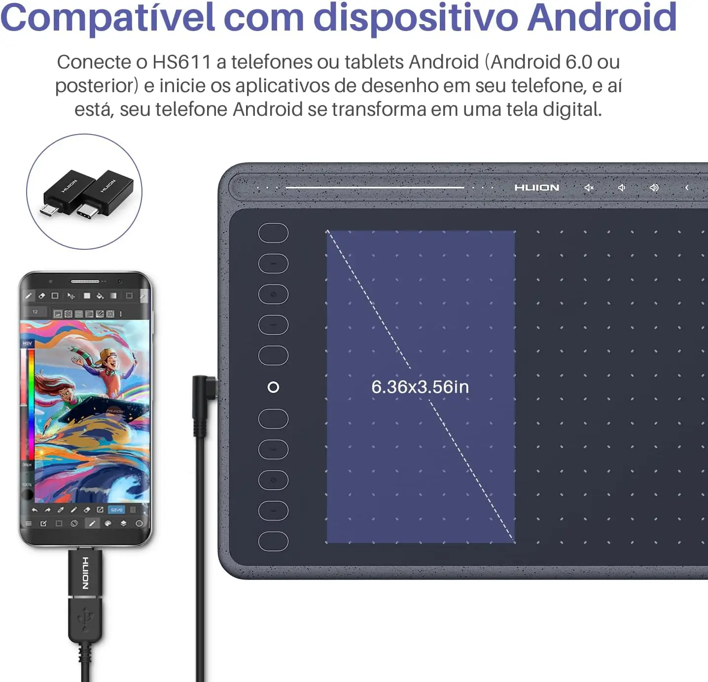 Graphics Drawing Tablet with 8192 Pressure Sensitivity 9