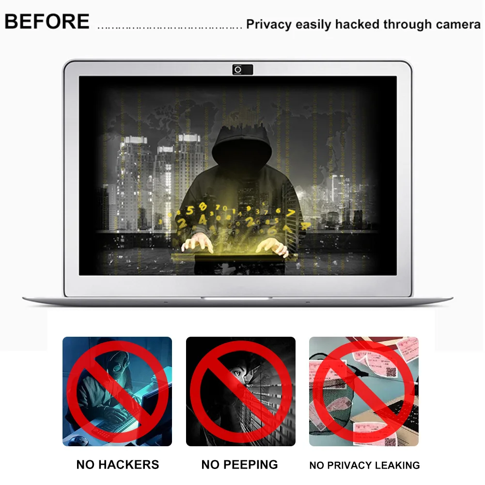 Hooded figure hacking on a laptop with glowing numbers, symbolizing privacy being hacked