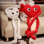 Cute Long Arms Heart Shape Plush Pillow for Bed and Travel 2 | PricZone