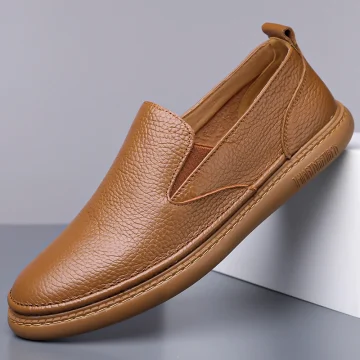 Genuine Leather Casual Shoes Concise Designer Flat 1
