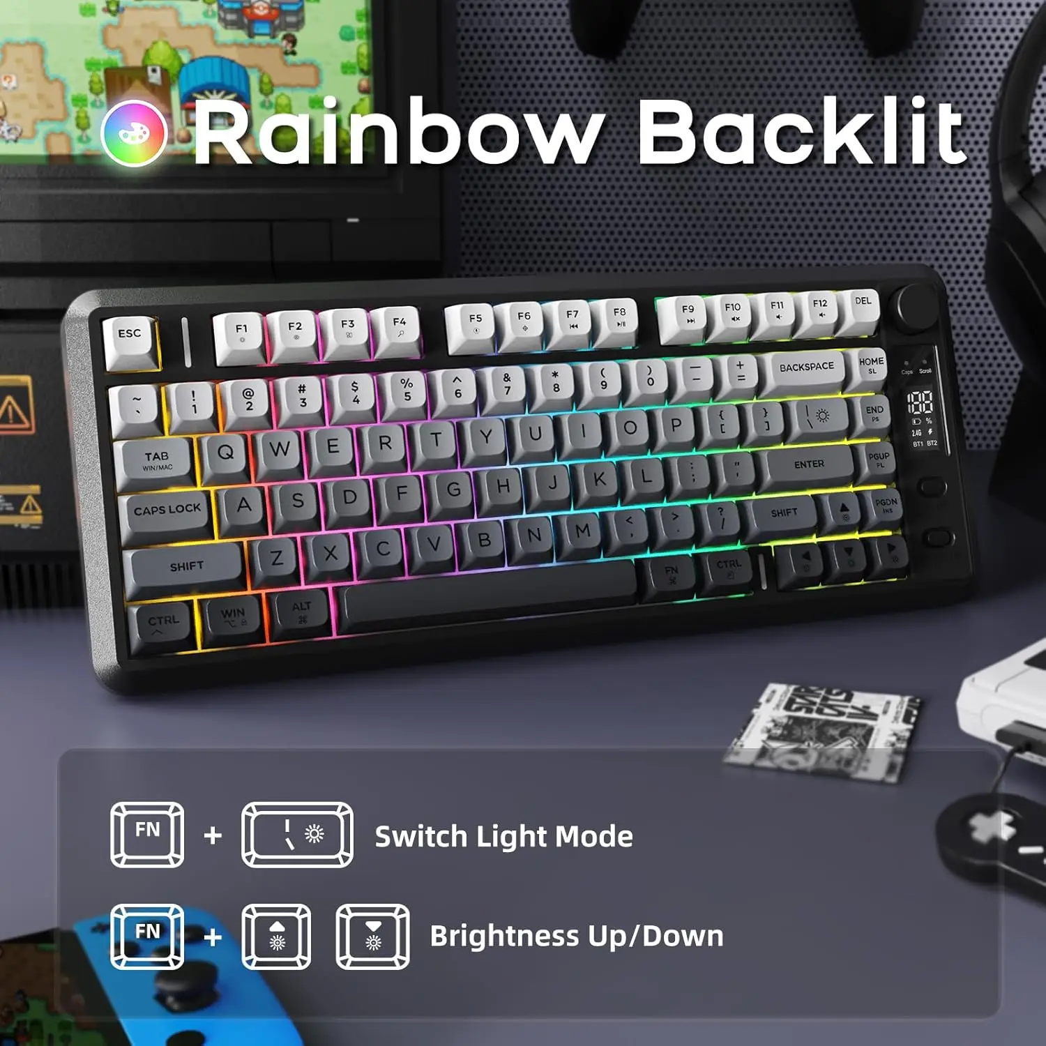 Attack Shark M75 Wireless Membrane Gaming Keyboard 5 | PricZone Attack Shark M75 Wireless Membrane Gaming Keyboard 5 | PricZone