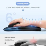 Ergonomic Mouse Pad with Wrist Rest and Memory Foam Support 4 | PricZone Ergonomic Mouse Pad with Wrist Rest and Memory Foam Support 4 | PricZone