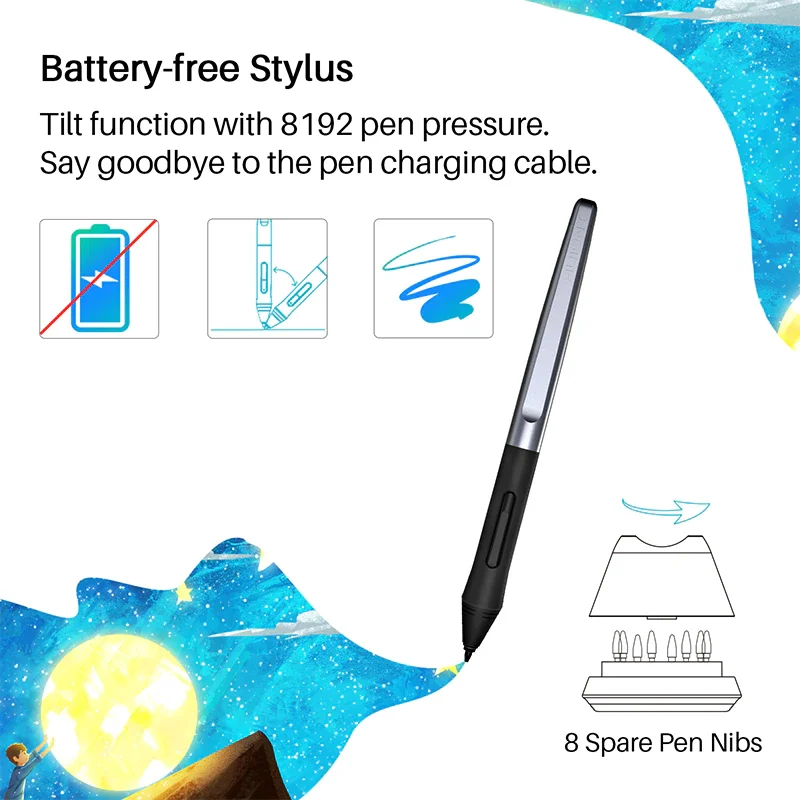 Huion Hs610 Graphic Tablets Digital Pen Tablet for Android 5 | PricZone Huion Hs610 Graphic Tablets Digital Pen Tablet for Android 5 | PricZone