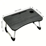 Curved Design Bedside Computer Desk with Sturdy Folding 1 | PricZone
