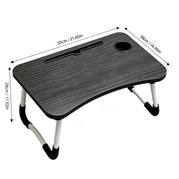 Curved Design Bedside Computer Desk with Sturdy Folding 1 | PricZone
