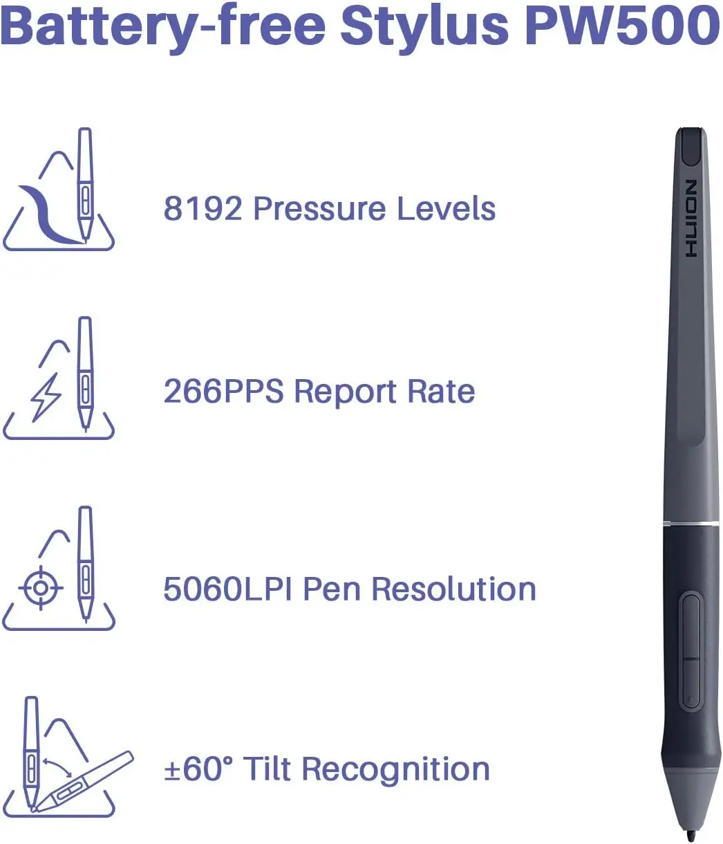 Graphics Drawing Tablet with 8192 Pressure Sensitivity 11