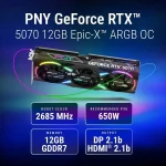 NVIDIA GeForce RTX 5070 EpicX Argb Oc Triple Fan Graphics 2 | PricZone NVIDIA GeForce RTX 5070 Epic X Argb Oc Triple Fan Graphics 2 | PricZone