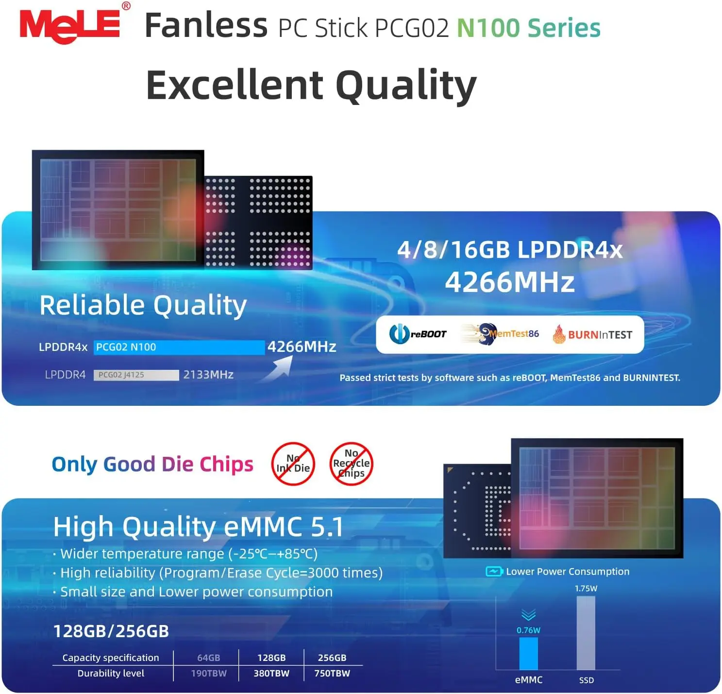 Mele Pcg02 Fanless Mini PC Stick N100 8Gb 128Gb 256Gb 6 | PricZone Mele Pcg02 Fanless Mini PC Stick N100 8Gb 128Gb 256Gb 6 | PricZone