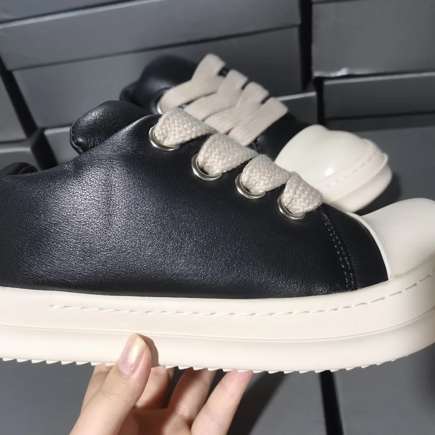 Luxury Genuine Leather Casual Sneakers with Wide Laces 3 | PricZone Luxury Genuine Leather Casual Sneakers with Wide Laces 3 | PricZone