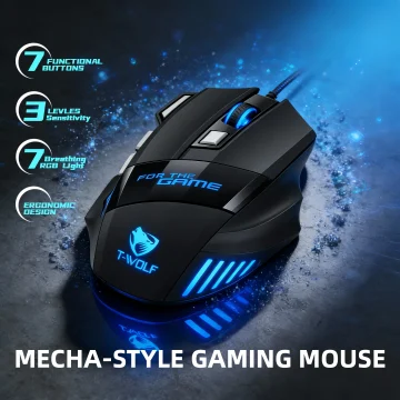 Ergonomic Ambidextrous RGB Gaming Mouse for PC Laptop 1 | PricZone
