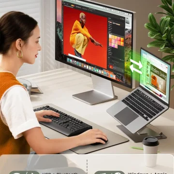 Sgiaweta Wireless Bluetooth Keyboard and Mouse Combo Coe200 2
