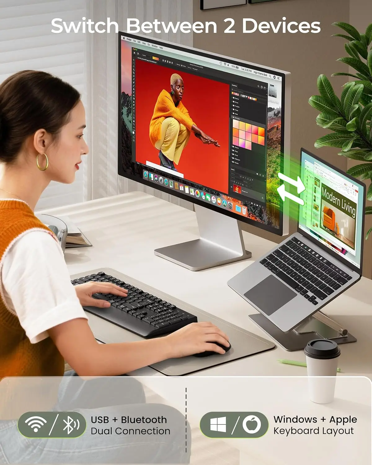Sgiaweta Wireless Bluetooth Keyboard and Mouse Combo Coe200 2 | PricZone Sgiaweta Wireless Bluetooth Keyboard and Mouse Combo Coe200 2 | PricZone