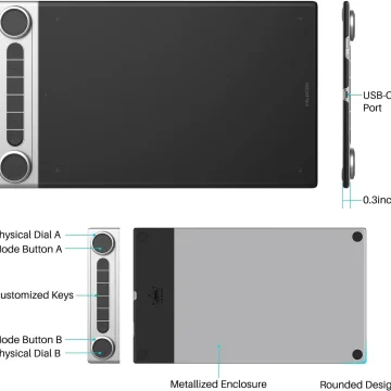 Huion Inspiroy Dial 2 Bluetooth Wireless Graphics Drawing 2 | PricZone Huion Inspiroy Dial 2 Bluetooth Wireless Graphics Drawing 2 | PricZone