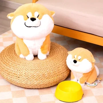 Adorable Japan Shiba Inu Dog Stuffed Animals Plushie Lying 2