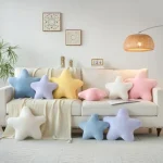 Star Throw Pillow Soft Shaped Decorative Pillows with Faux 5 | PricZone