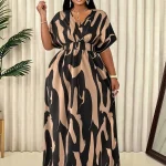 Plus Size Floral Print Maxi Dress for Women 5 | PricZone