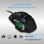 Ergonomic Ambidextrous RGB Gaming Mouse for PC Laptop 3 | PricZone