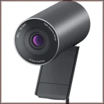 2K Qhd Webcam with Sony Sensor and Noise Reduction Mic 1 | PricZone Dell webcam with AI Auto Framing 2K QHD HDR mounted on a tilt adjustable arm | PricZone