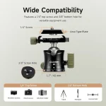 Travel Camera Tripod with Ball Head Compact Carbon Fiber 2 | PricZone Travel Camera Tripod with Ball Head Compact Carbon Fiber 2 | PricZone