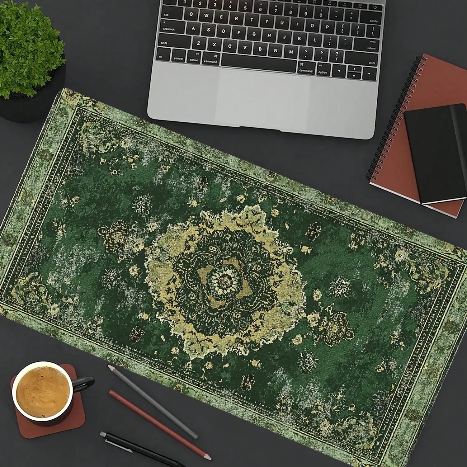 Vintage Green Persian Carpet Gaming Mouse Pad and Keyboard 4 | PricZone Vintage Green Persian Carpet Gaming Mouse Pad and Keyboard 4 | PricZone