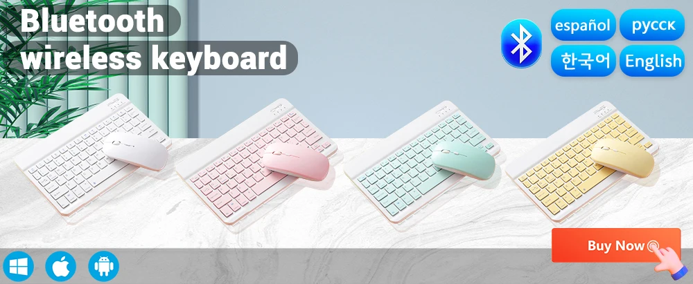 Wireless Keyboard Mouse for iOS Android Windows 24
