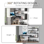 LShaped Computer Desk with Rotating Writing 4 | PricZone L Shaped Computer Desk with Rotating Writing 4 | PricZone