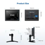 Inch IPS LCD Monitor with Remote Control and HDMI Input 7 | PricZone