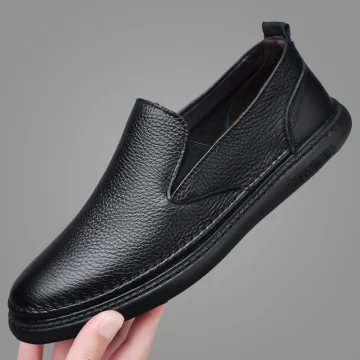 Genuine Leather Casual Shoes Concise Designer Flat 2