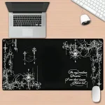 Silent Hill Gothic Dark Line Art Mouse Pad for Desk 1 | PricZone
