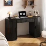 Fluted Executive Computer Desk with Drawers 1 | PricZone