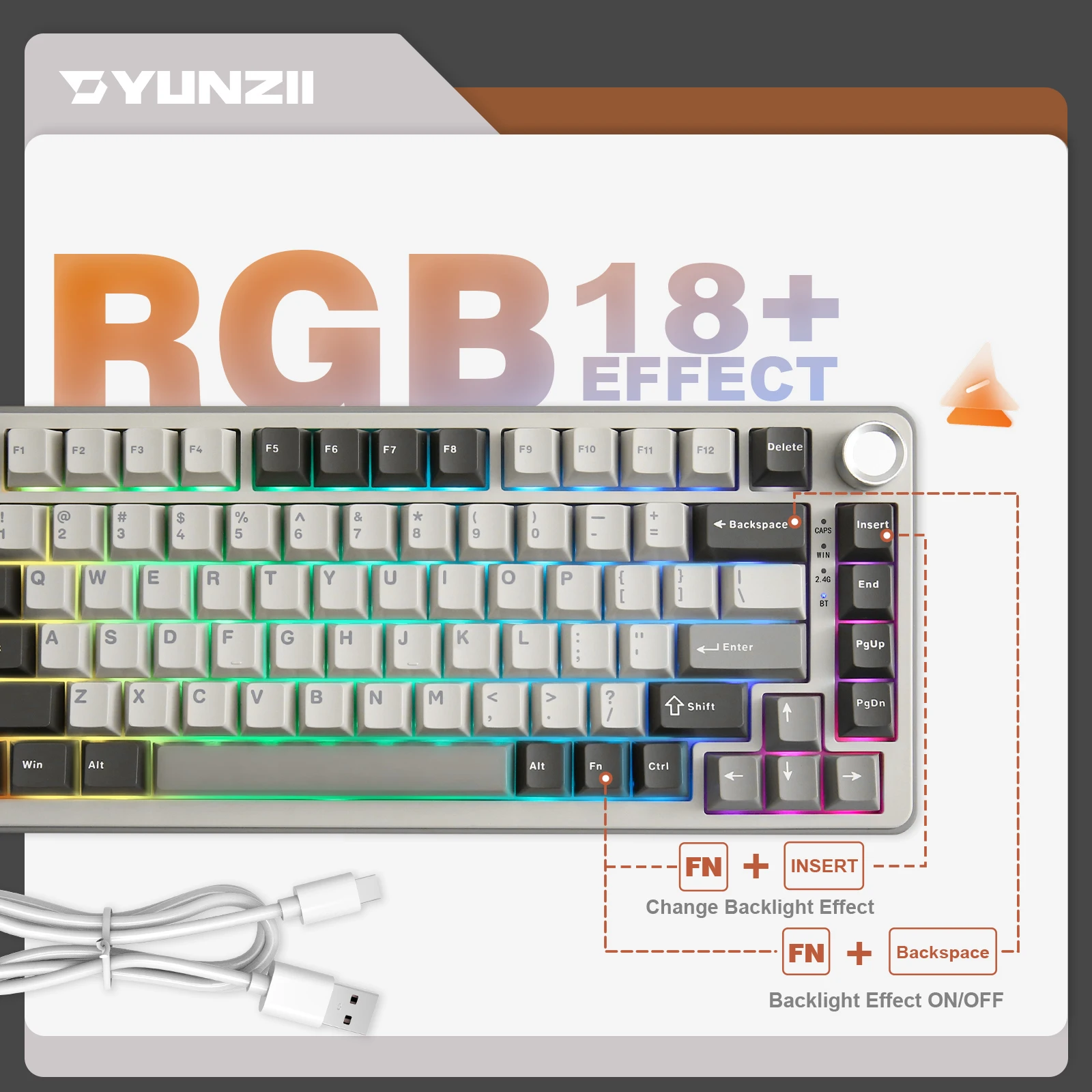 Yunzii B75 Pro 82Key Wireless Mechanical Gaming Keyboard 3 | PricZone Yunzii B75 Pro 82 Key Wireless Mechanical Gaming Keyboard 3 | PricZone