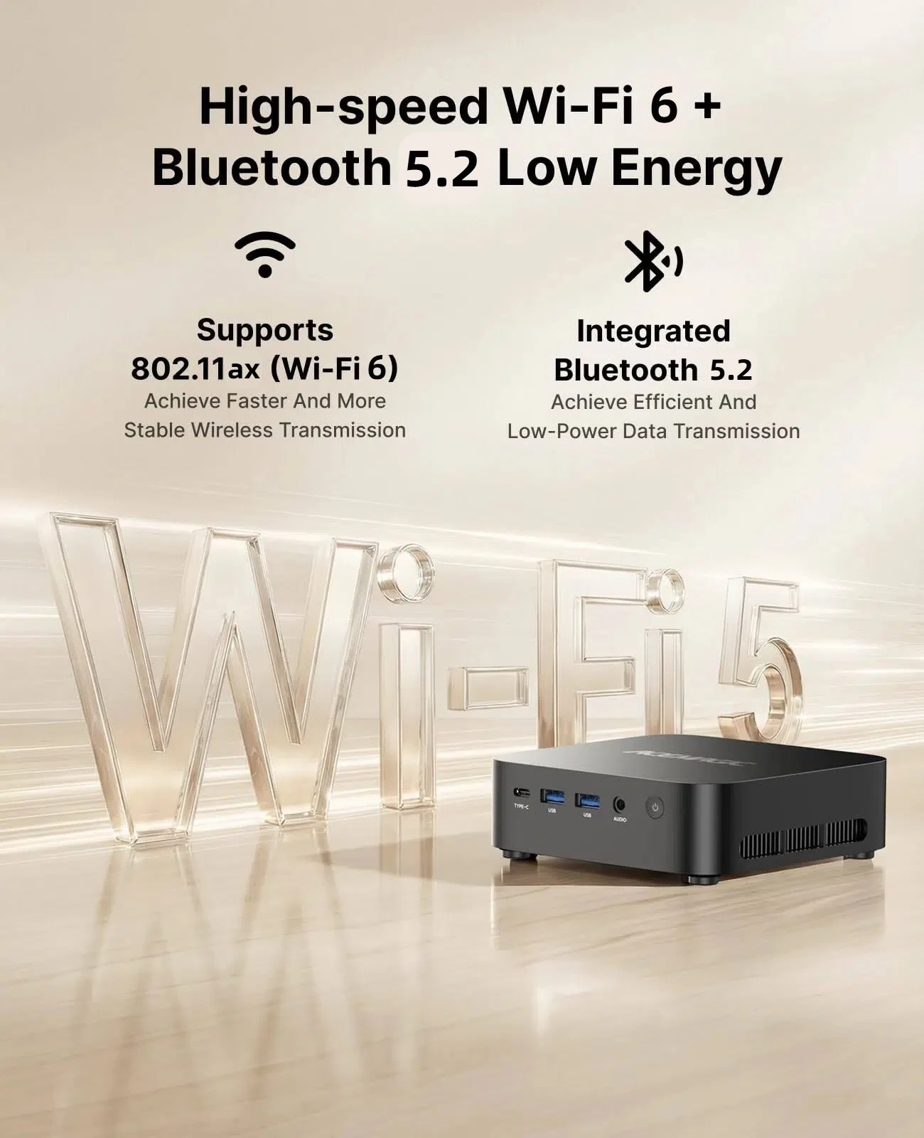 Acemagic Ryzen 5 7430U Mini PC with 16Gb RAM and 512Gb SSD 7