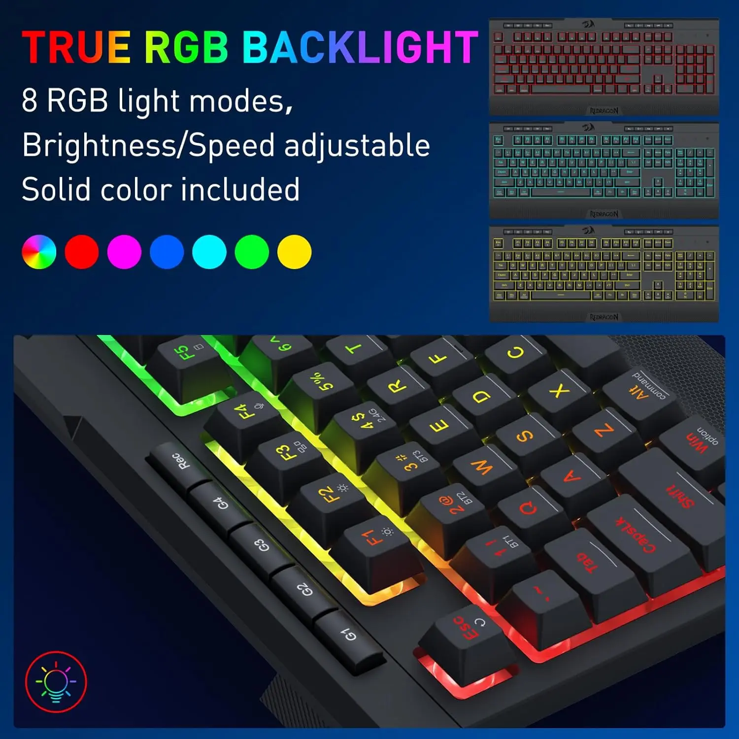 Redragon S151 Pro 3Mode Gaming Keyboard Mouse Combo 2 | PricZone Redragon S151 Pro 3 Mode Gaming Keyboard Mouse Combo 2 | PricZone